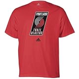 NBA Men's Portland Trail Blazers Short Sleeve T- Shirt (Red, XX Large)