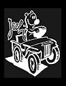 EUGENE JEEP JEEP in his cartoon JEEP Vinyl Sticker/Decal