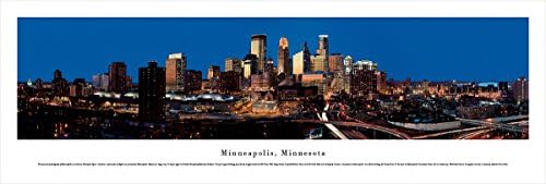 MINNEAPOLIS, MINNESOTA (TWILIGHT) - Unframed Panoramic Print