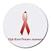 Pressure Pads - High Blood Pressure Awareness Ribbon Round Mouse Pad