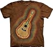 Mountain Acoustic Guitar Hippy Tie Dye T-Shirt