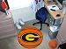 Grambling State University Logo Basketball Design Rug