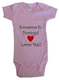 SOMEONE IN PORTUGAL LOVES ME - PORTUGAL BABY - Country Series - White, Blue or Pink Onesie / Baby T-shirt