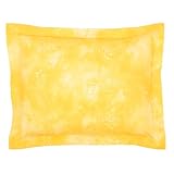 yellow pillow sham