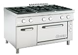 Produkt-Bild: Bartscher 2952461 6 Flammen Gasherd mit Elektrobackofen 2/1GN Serie 900