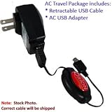 Oriongadgets Retractable USB AC Travel Kit for HTC Hero (GSM)