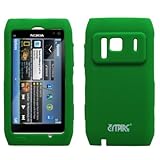EMPIRE Neon Green Silicone Skin Cover Case for Nokia N8
