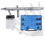 0.5 mm 8 Airbrushes Dual Action Airbrush Kit Set