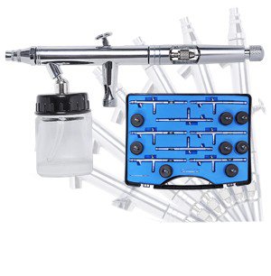 Dual Action Airbrush 8 Airbrushes Spray Gun Kit Set