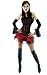 Sports : CORSAGENKLEID T&Uuml;LLKLEID GOTHIC SEXY MINIKLEID Gr. 34-36 1485 Schwarz / Rot