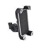 Vanbow バイクホルダー 自転車スタンド 360度回転 脱落防止 自由伸縮 スマホ/iPhoneに多機種対応 ブラック