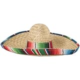 Rubie's Costume Sombrero with Rainbow Serape Edge And Band