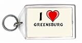 I Love Greensburg Keychain