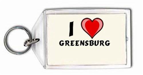 I Love Greensburg Keychain