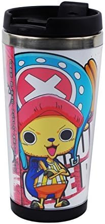 L.Sense One Piece Creative Plastic Double Layer Travel Mug with Cover 12 Ounces (Chopper Pink) by Karit