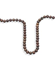Genuine Elegante Necklace. 18" + 2" Extension Chocolate Cultured Freshwater Pearl Knotted Necklace. 100% Satisfaction Guaranteed.