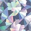 FOIL GIFT WRAP PAPER 7-1/2 INCHES WIDE HOLOGRAPHIC CRACKED