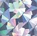 FOIL GIFT WRAP PAPER 7-1/2 INCHES WIDE HOLOGRAPHIC CRACKED