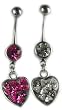 Valentine Heart with Hot Pink CZ Inside