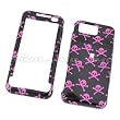 Samsung I900 Omnia Snap On Protector Hard Case Image Cover "Pink Skulls" Design