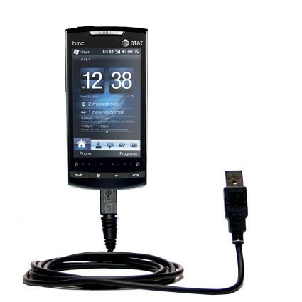 Classic Straight USB Cable for the HTC Pure with Power Hot Sync and Charge capabilities - uses Gomadic TipExchange Technology
