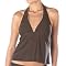 Isaac Mizrahi for Target® Tankini Swim Top- Brown/ Gold