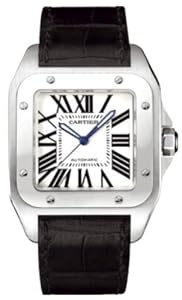 Cartier Men's Santos 100 Automatic Watch #W20073X8-Blue