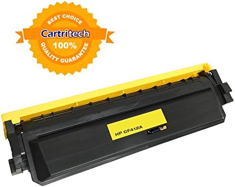 HP 410A Cartritech Premium Toner Cartridge for HP LaserJet M452dn M452dw M452nw M477fdw M477fnw M477fdn (Yellow-CF412A)
