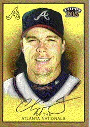 100 Different Atlanta Braves Baseball Cards (2000-2005)