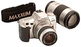 Minolta Maxxum STsi QD Panorama Date 35mm SLR Camera Kit w/ 35-80mm & 75-300mm Lenses, Silver