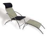 Kimo Lounge Chair and Footstool By Euro Style
