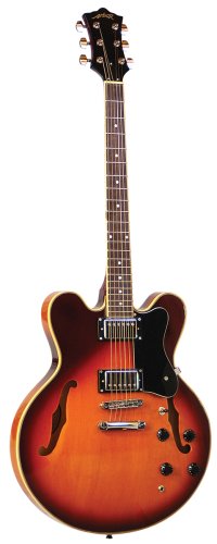 Arbor Hollow Body Electric Guitar, AJ135 Violin Sunburst