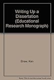 Writing up a dissertation