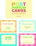 Post Partum Cards: A Handy Set of Postcards for New, Barely Conscious Moms (Potter Style)
