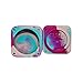 1 Pastel Pink Aqua and Magenta Non-stick Shatter Concentrate Silicone Cure Cubes Jar Container