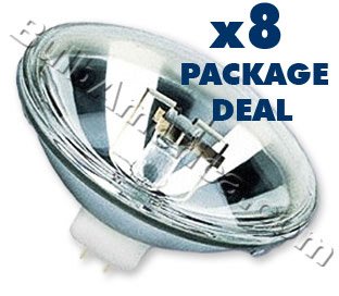 8 pcs. GE 500w Par 56 Medium Flood MFL Bulbs Package Deal B555
