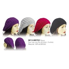 STRICKM�TZE BEANIE M�TZE BALLONM�TZE Beret NEU W13-BRT01