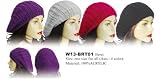STRICKM�TZE BEANIE M�TZE BALLONM�TZE Beret NEU W13-BRT01 , WEISS