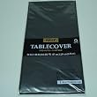 Black 54in x 108in Plastic Tablecover