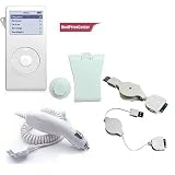 Clear Skin Protective Cover for Apple Ipod Nano + Car Charger + Data Cable for Apple Ipod Nano