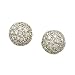 14kt White Gold Sweet Round Cluster Diamond Fashion Earrings