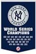 New York Yankees 24"x36" Wool Dynasty Banner - Baseball Sports Merchandise