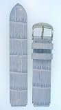 Fits Philip Stein size 1 18mm Baby Blue Alligator Grain Leather Watchband With Spring Bars By JP Leatherworks