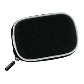 rooCASE Nylon Hard Shell (Black) Case with Memory Foam for JVC PICSIO GC-FM1VUS HD Camcorder Purple