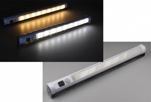 LED Unterbauleuchte mit Bewegungsmelder Batteriebet., 