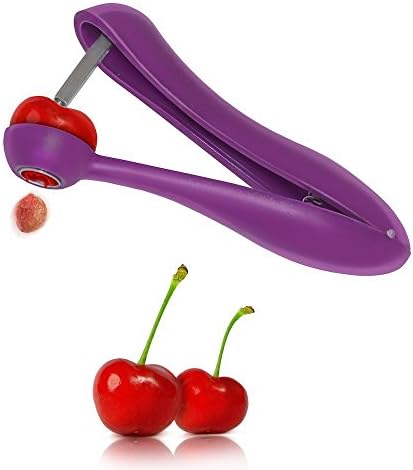 Premium Cherry and Olive Pitter. Olive Core/seed/stone Removal. Kitchen Tools for Fruit Vege Salad. Easy Cooking. Regal Purple.
