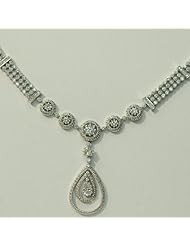 14kt White Gold Diamond Necklace