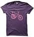 Pink High Riser Bike on American Apparel Fine Jersey Shirt