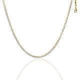 10K 2Tone Gold Oval Link Necklace 18''