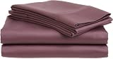 Pike Street 1000 Thread Count Egyptian Cotton Queen Sheet Set, Plum
